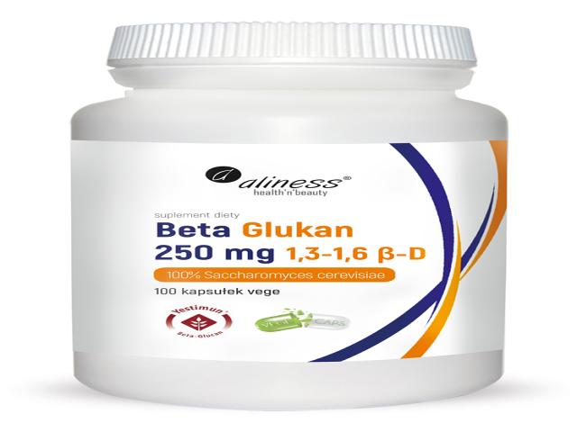 Aliness Beta Glukan 1,3-1,6 Beta-D 250 mg interakcje ulotka kapsułki  100 kaps.