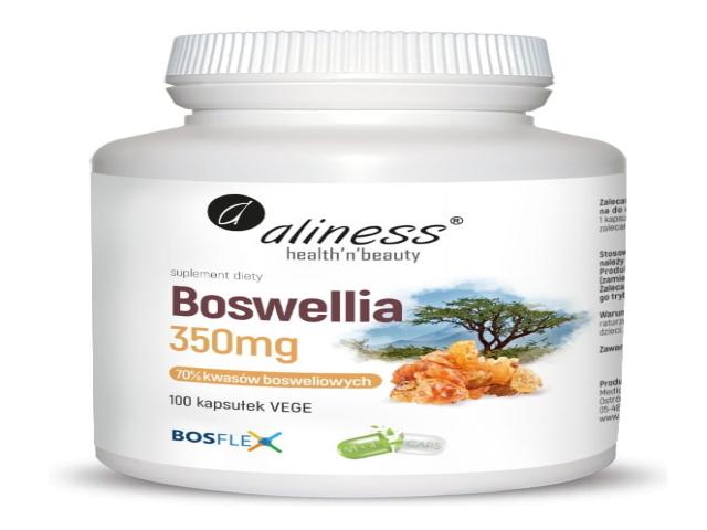 Aliness Boswellia 350 mg interakcje ulotka kapsułki - 100 kaps.