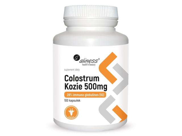 Aliness Colostrum Kozie 500 mg interakcje ulotka kapsułki - 100 kaps.