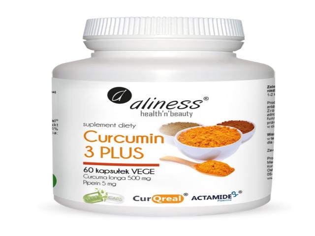 Aliness Curcumin 3 Plus interakcje ulotka kapsułki - 60 kaps.