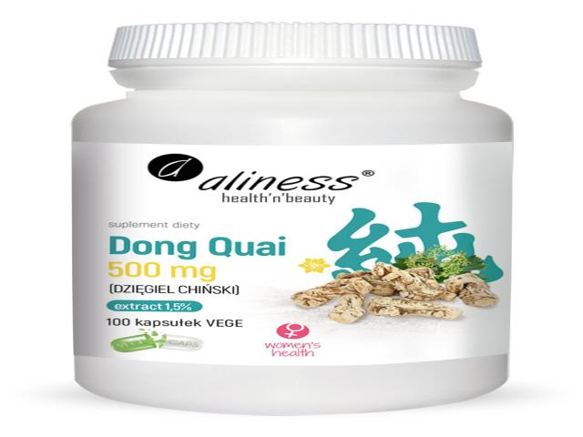 Aliness Dong Quai 500 mg interakcje ulotka kapsułki - 100 kaps.