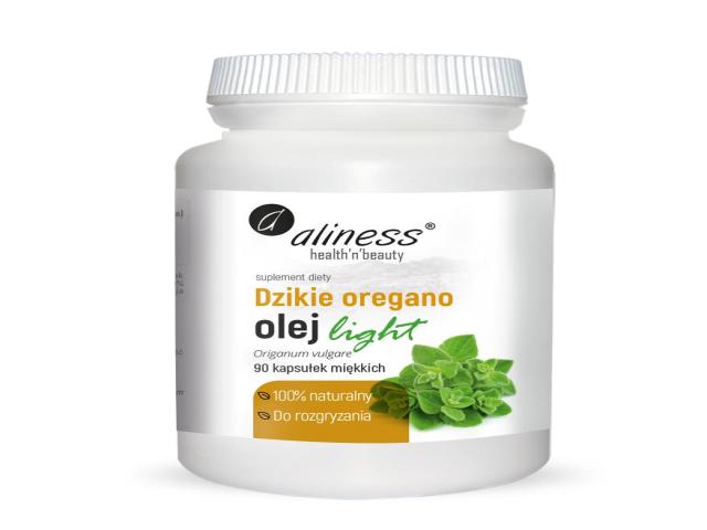 Aliness Dzikie Oregano Olej Light 100% Naturalny interakcje ulotka kapsułki - 90 kaps.