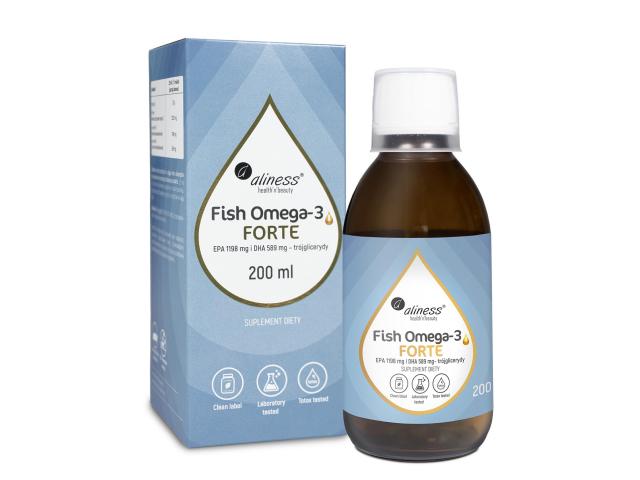Aliness Fish Omega-3 Forte interakcje ulotka płyn - 200 ml