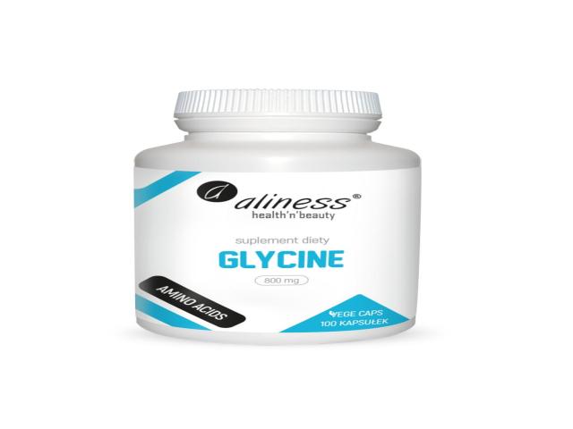 Aliness Glycine 800 mg interakcje ulotka kapsułki - 100 kaps.