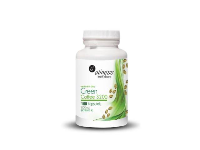 Aliness Green Coffee 3200 interakcje ulotka kapsułki twarde - 100 kaps.