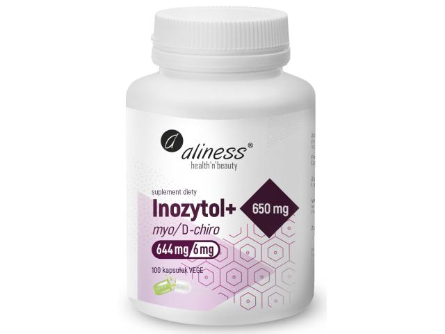 Aliness Inozytol 650 myo/D-chiro interakcje ulotka kapsułki - 100 kaps.