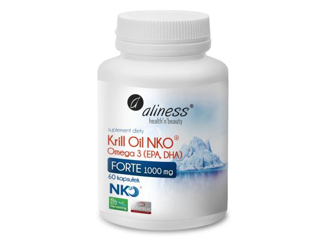 Aliness Krill Oil NKO Forte 1000 mg interakcje ulotka kapsułki  60 kaps.