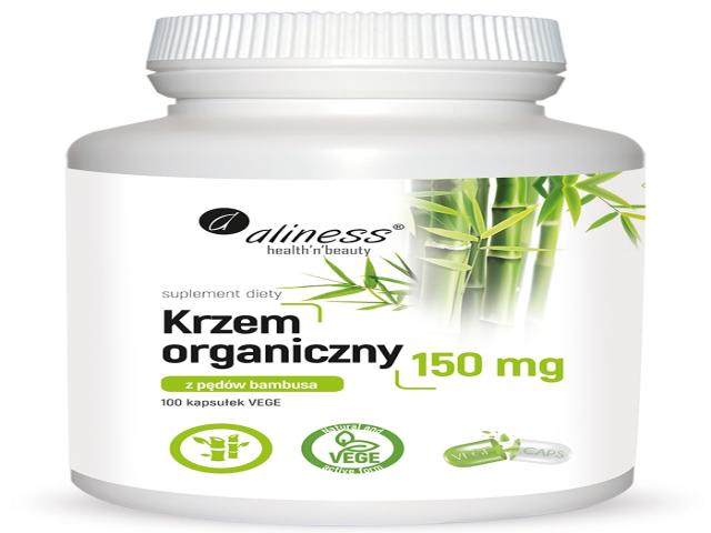 Aliness Krzem Organiczny 150 mg z pędów bambusa interakcje ulotka kapsułki - 100 kaps.