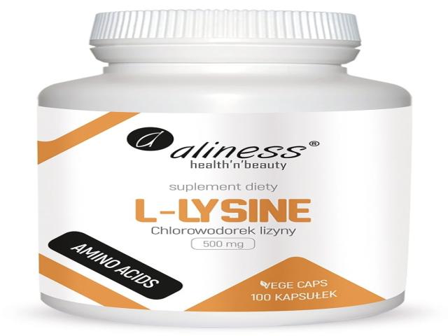 Aliness L-Lysine 500 mg interakcje ulotka kapsułki  100 kaps.