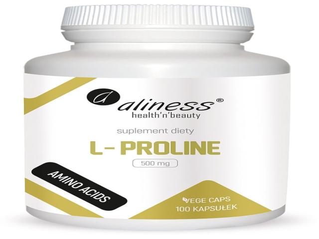 Aliness L-Proline 500 mg interakcje ulotka kapsułki - 100 kaps.