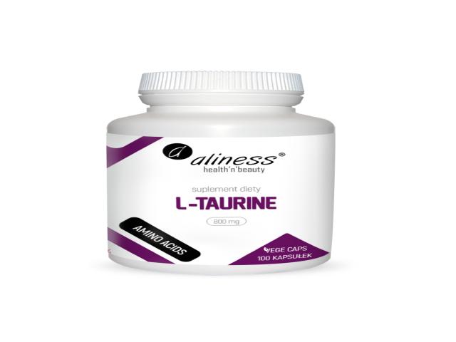 Aliness L-Taurine 800 mg interakcje ulotka kapsułki - 100 kaps.