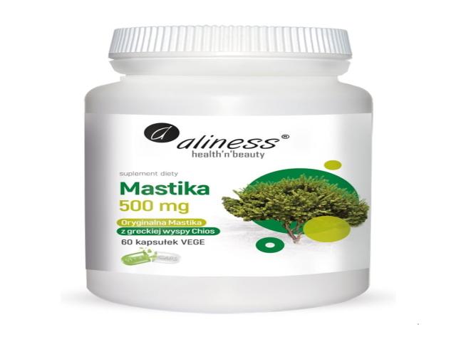 Aliness Mastika Pistacia Lentiscus 500 mg interakcje ulotka kapsułki  60 kaps.