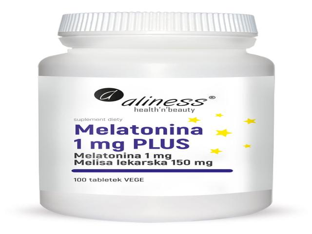 Aliness Melatonina 1 mg Plus interakcje ulotka tabletki - 100 tabl.