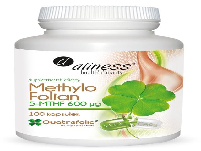 Aliness Methylo Folian 5-MTHF 600 mcg interakcje ulotka kapsułki - 100 kaps.