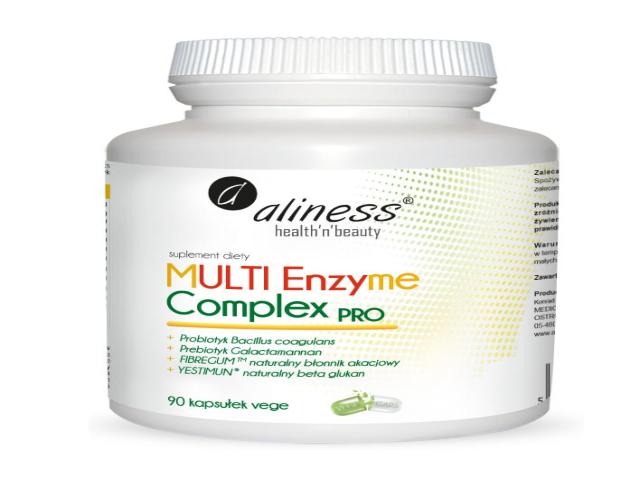 Aliness Multi Enzyme Complex Pro interakcje ulotka kapsułki  90 kaps.