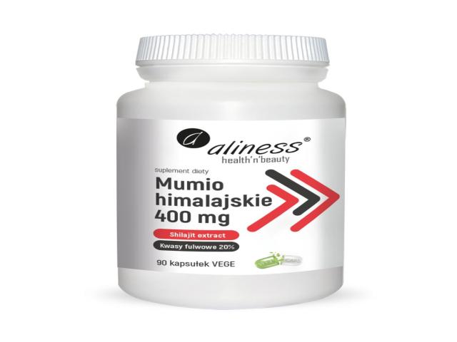 Aliness Mumio Himalajskie (Shilajit Extract) 400 mg interakcje ulotka kapsułki  90 kaps.