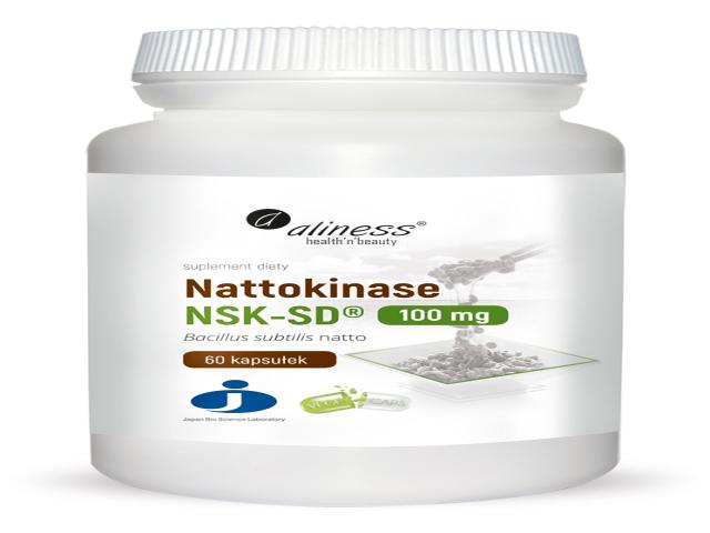 Aliness Nattokinase Nsk-Sd 100 mg interakcje ulotka kapsułki - 60 kaps.