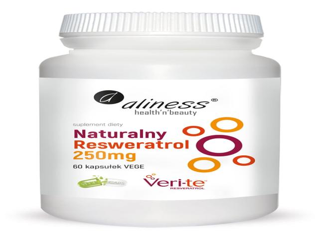 Aliness Naturalny Trans Resveratrol 250 mg interakcje ulotka kapsułki  60 kaps.