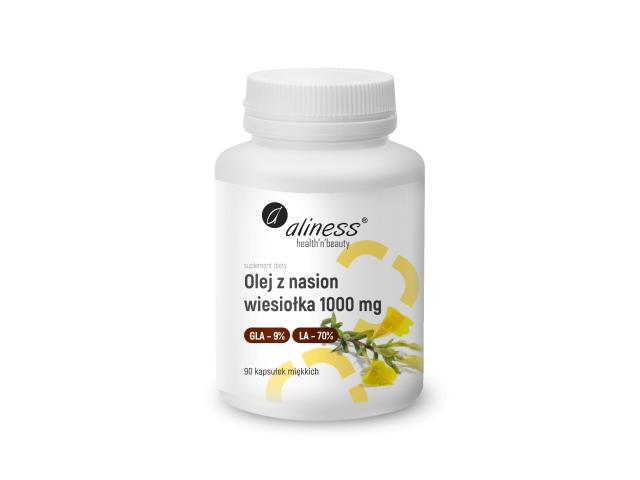 Aliness Olej Z Nasion Wiesiołka 1000 mg interakcje ulotka kapsułki miękkie  90 kaps.