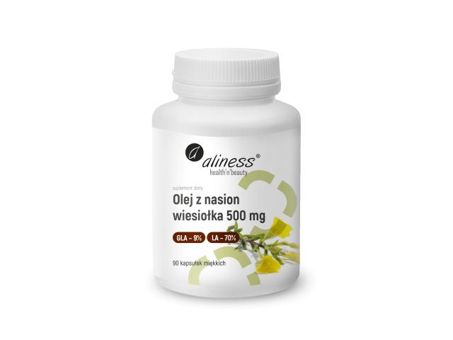 Aliness Olej Z Nasion Wiesiołka 500 mg interakcje ulotka kapsułki miękkie  90 kaps.