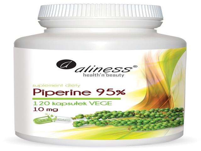 Aliness Piperine 95% 10 mg interakcje ulotka kapsułki - 120 kaps.