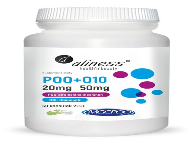 Aliness PQQ 20 mg + Q10 50 mg interakcje ulotka kapsułki  60 kaps.