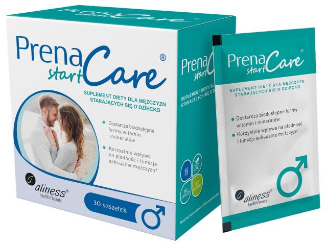 Aliness PrenaCare Start dla mężczyzn interakcje ulotka saszetka - 30 sasz.