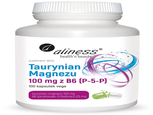 Aliness Taurynian Magnezu 100 mg B6 interakcje ulotka kapsułki  100 kaps.