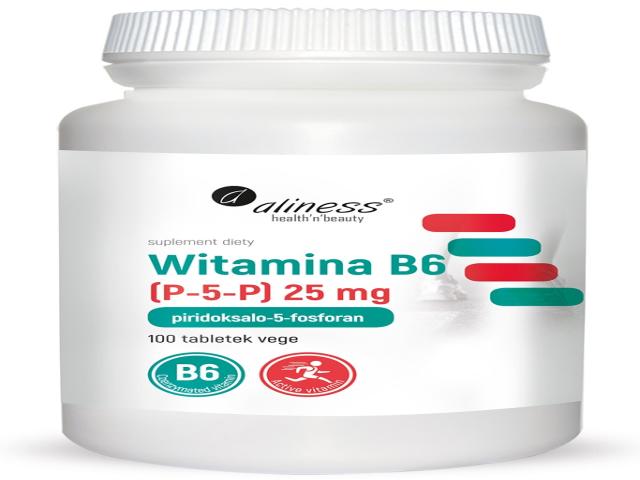 Aliness Witamina B6 P-5-P 25 mg 25 interakcje ulotka tabletki  100 tabl.