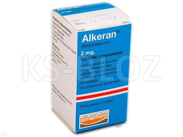 Alkeran interakcje ulotka tabletki powlekane 2 mg 25 tabl.