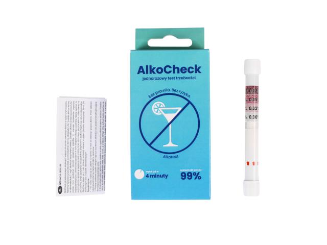 AlkoCheck interakcje ulotka test - 1 szt.