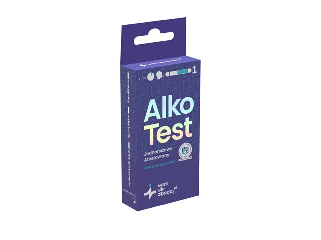 Alkotest jednorazowy interakcje ulotka test  1 szt.