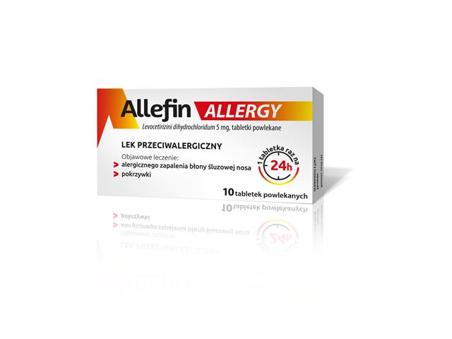 Allefin Allergy interakcje ulotka tabletki powlekane 5 mg 10 tabl.