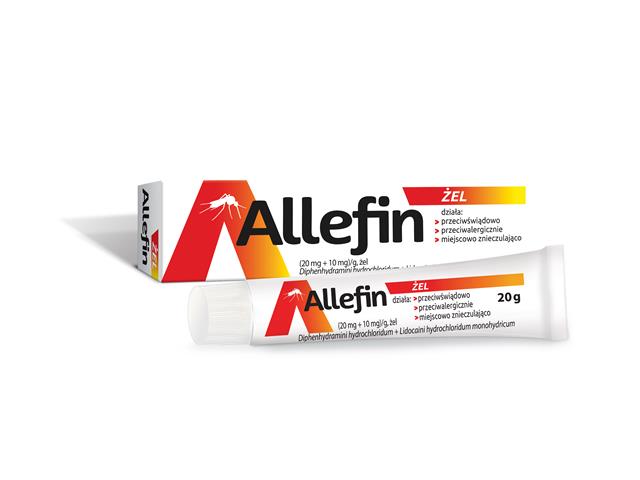 Allefin interakcje ulotka żel (20mg+10mg)/g 20 g