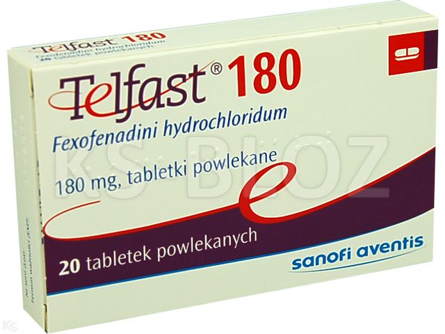 Allegra Telfast 180 interakcje ulotka tabletki powlekane 180 mg 20 tabl. | (2 blist. po 10 tabl.)