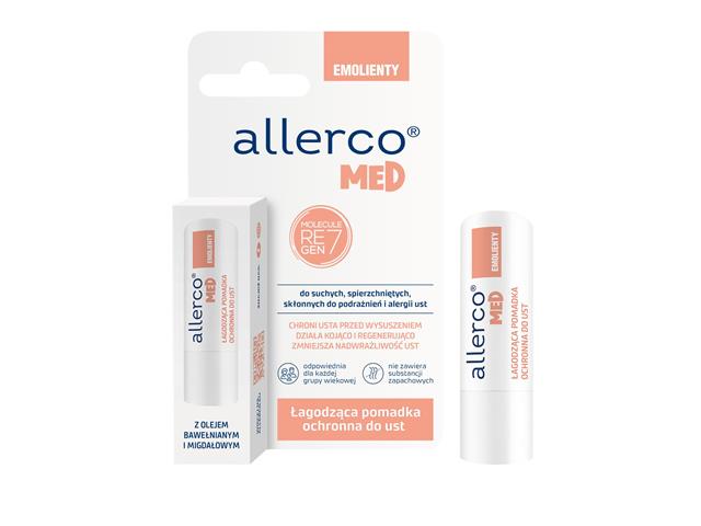 Allerco Med Pomadka do ust łagodząca ochronna interakcje ulotka   4.9 g