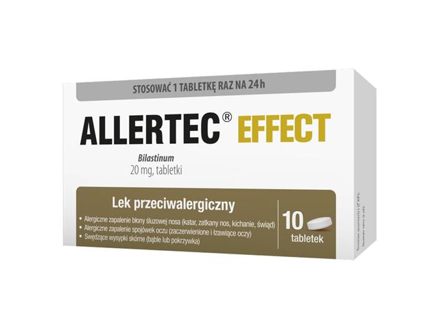 Allertec Effect interakcje ulotka tabletki 20 mg 