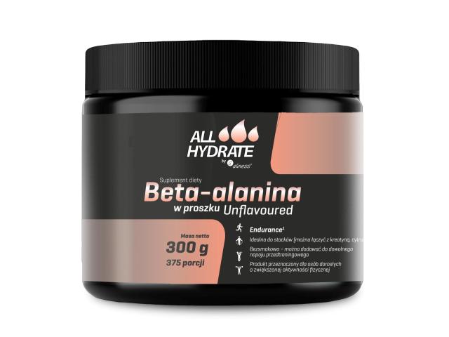 Allhydrate Beta-Alanina interakcje ulotka proszek do rozpuszczenia - 300 g