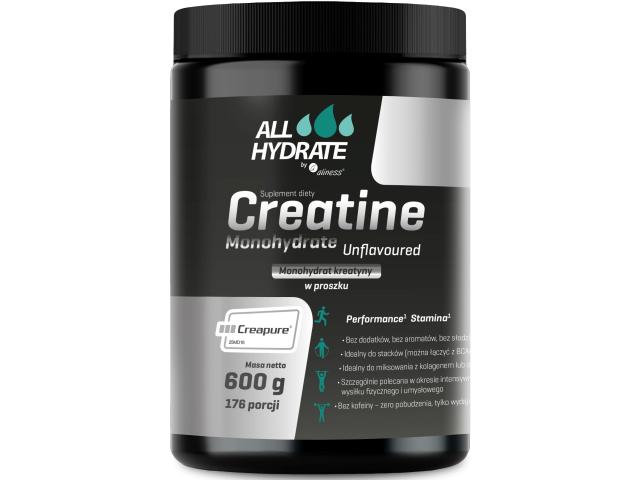 Allhydrate Creatine Monohydrate Creapure interakcje ulotka proszek - 600 g