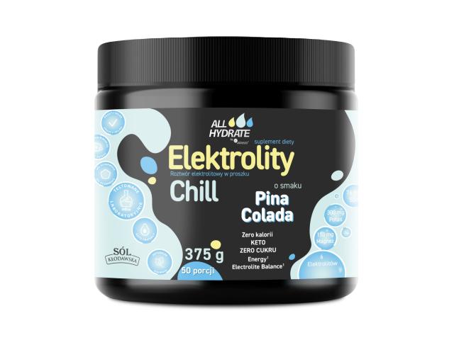 Allhydrate Elektrolity Chill pina colada interakcje ulotka proszek do rozpuszczenia - 375 g