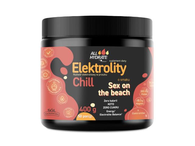 Allhydrate Elektrolity Chill sex on the beach interakcje ulotka proszek - 400 g