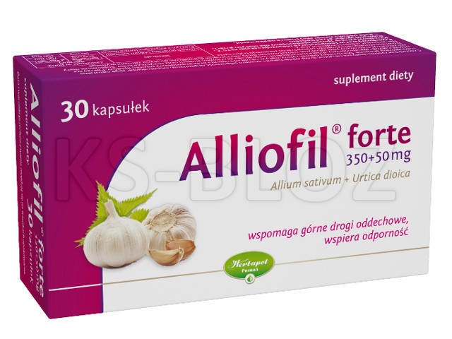 Alliofil Forte interakcje ulotka kapsułki 350mg+50mg 30 kaps.