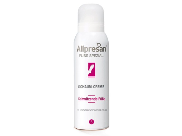 ALLPRESAN FUSS SPEZIAL 5 Krem w piance do stóp ze skłonnością do pocenia interakcje ulotka pianka - 125 ml