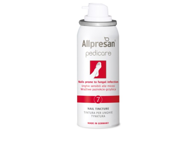 Allpresan Pedicare 7 Tynktura do paznokci wrażliwych na grzybicę interakcje ulotka spray - 50 ml
