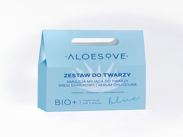 Aloesove Blue zest. d/tw. okluzyjne barierowy emul. myj.d/tw.+Ser.okluzyjne+Kr. barier.d/tw.i ciała interakcje ulotka zestaw  190 ml (+ 30 ml + 250 ml)