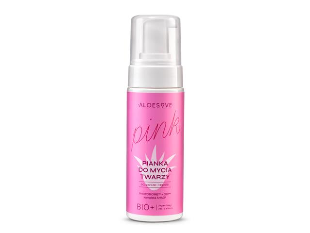 Aloesove Pink Pianka myjąca do twarzy interakcje ulotka pianka  150 ml