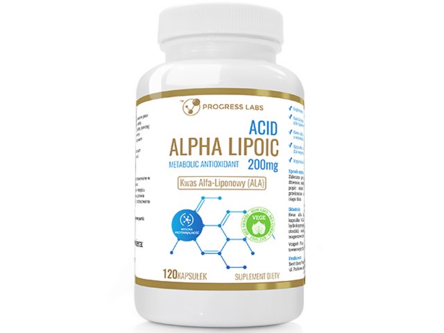 Alpha Lipoic Acid 200 mg interakcje ulotka kapsułki  120 kaps.