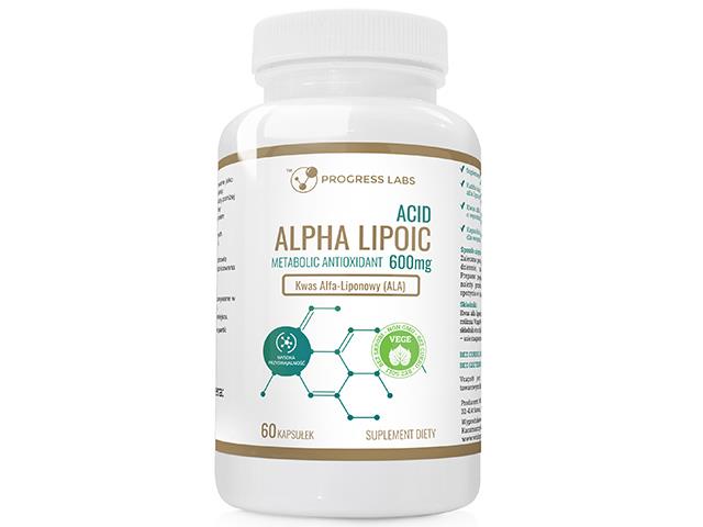 Alpha Lipoic Acid 600 mg interakcje ulotka kapsułki - 60 kaps.
