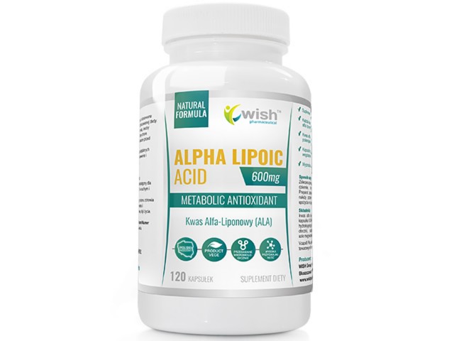 Alpha Lipoic Acid Kwas Alfa Liponowy ALA Plus 600mg interakcje ulotka kapsułki - 120 kaps.