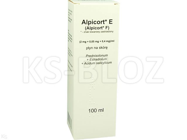Alpicort E interakcje ulotka płyn do stosowania na skórę (2mg+50mcg+4mg)/ml 100 ml